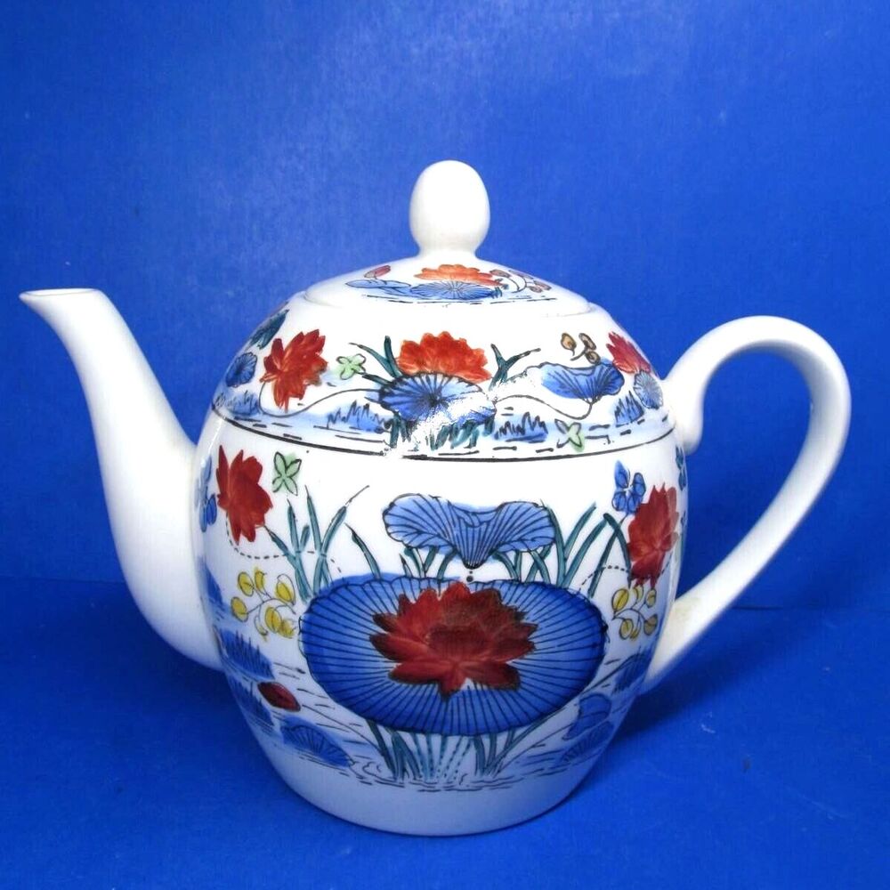 Williams Sonoma Grande Cuisine Ceramic Floral Teapot